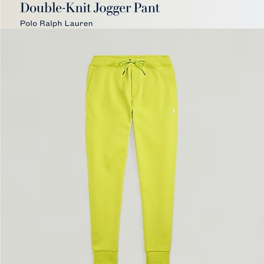 Polo by Ralph Lauren Men's Sweatpants - Yellow, Gray, Navy - Picture 3 of 4